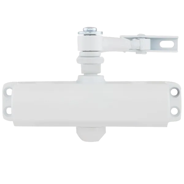 Доводчик двери RYOBI 9903 GLOSSY WHITE для управления внутренними и наружными дверями, максимальный вес 65 кг, регулировка закрывания на 120° Доводчик двери RYOBI 9903 GLOSSY WHITE для управления внутренними и наружными дверями, максимальный вес 65 кг, регулировка закрывания на 120°