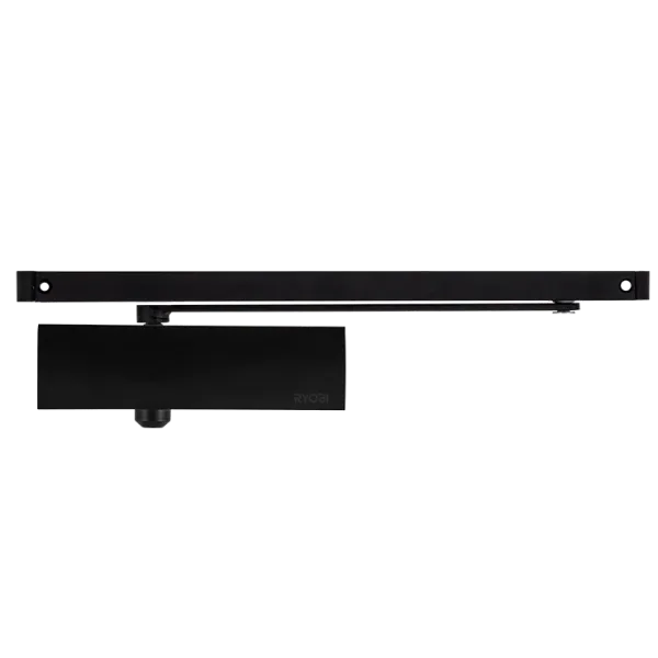 Доводчик двери накладной RYOBI D-1200T BLACK для контроля закрытия внутренних и легких наружных дверей до 40кг и 850мм шириной Доводчик двери накладной RYOBI D-1200T BLACK для контроля закрытия внутренних и легких наружных дверей до 40кг и 850мм шириной