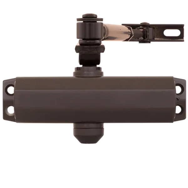 Доводчик двери накладного типа RYOBI 9903 DARK_BRONZE для управления внутренними и легкими наружными дверями до 65 кг и шириной до 965 мм Доводчик двери накладного типа RYOBI 9903 DARK_BRONZE для управления внутренними и легкими наружными дверями до 65 кг и шириной до 965 мм