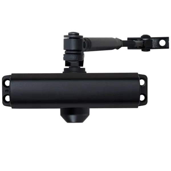 Доводчик двери RYOBI 9903 BLACK для внутренней и легкой наружной двери с регулируемыми скоростями закрывания и максимальным весом 65кг Доводчик двери RYOBI 9903 BLACK для внутренней и легкой наружной двери с регулируемыми скоростями закрывания и максимальным весом 65кг