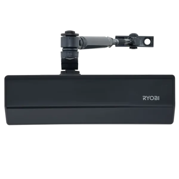 Дотягиватель двери RYOBI D-2055V серый антрацит для управления дверями до 100кг с функцией BackCheck и регулируемыми скоростями закрывания Дотягиватель двери RYOBI D-2055V серый антрацит для управления дверями до 100кг с функцией BackCheck и регулируемыми скоростями закрывания
