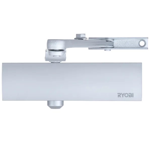 Дотягувач дверей RYOBI D-1200 STD для керування зовнішніми та внутрішніми дверима до 80кг з регульованими швидкостями зачинення Дотягувач дверей RYOBI D-1200 STD для керування зовнішніми та внутрішніми дверима до 80кг з регульованими швидкостями зачинення