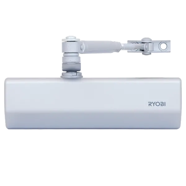 Дотягиватель двери накладной RYOBI D-1554 STD для управления дверями до 80 кг, с регулируемыми скоростями и возможностью использования в противопожарных дверях 60 мин Дотягиватель двери накладной RYOBI D-1554 STD для управления дверями до 80 кг, с регулируемыми скоростями и возможностью использования в противопожарных дверях 60 мин