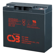 Акумуляторна батарея CSB GP12200 12V 20Ah для ДБЖ та систем відеоспостереження, сигналізації й резервного живлення