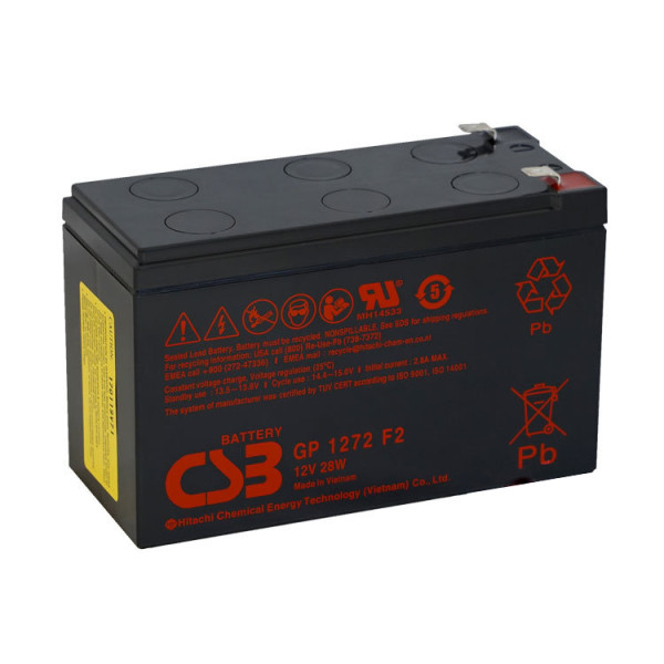 Акумуляторна батарея CSB GP1272F2 12V 7,2Ah для джерел безперебійного живлення та систем відеоспостереження Акумуляторна батарея CSB GP1272F2 12V 7,2Ah для джерел безперебійного живлення та систем відеоспостереження