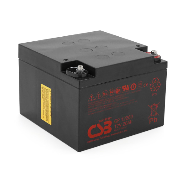 Аккумуляторная батарея CSB GP12260 12V 26Ah для ИБП и систем видеонаблюдения Аккумуляторная батарея CSB GP12260 12V 26Ah для ИБП и систем видеонаблюдения