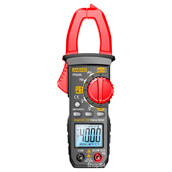 Токовые клещи ANENG PN200 Измерения: V (AC/DC), A (AC/DC), Ω, C, Hz (NCV, True RMS). Функции: Data Hold, звонки, тест диодов, автоотключение. Токовые клещи ANENG PN200 Измерения: V (AC/DC), A (AC/DC), Ω, C, Hz (NCV, True RMS). Функции: Data Hold, звонки, тест диодов, автоотключение.