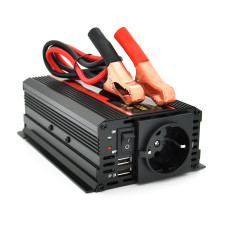 Інвертор напруги CARMAER1500W 300 Вт 12/220V з апроксимованою синусоїдою для автомобіля та живлення техніки