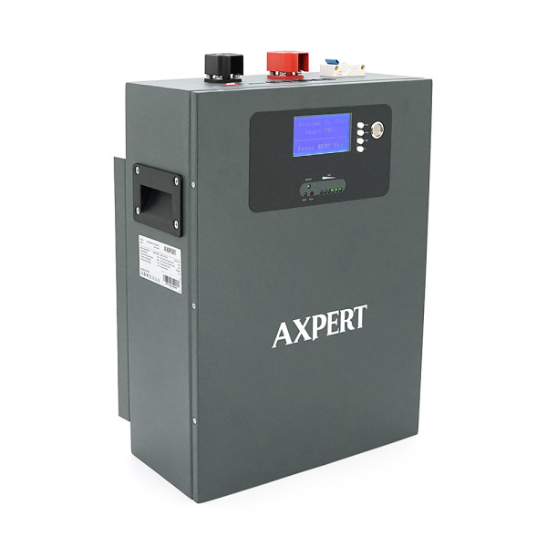 Аккумуляторная батарея LiFePO4 AXPERT 25.6В 100А·ч 2.56кВт·ч BMS100A для систем бесперебойного питания и видеонаблюдения