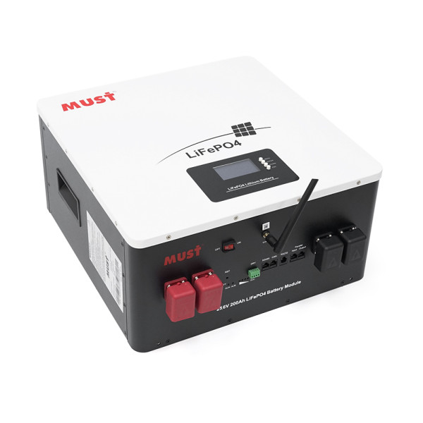 Акумуляторна батарея LiFePO4 LP16-24200 25.6V 200Ah для систем зберігання енергії 5.12кВт·год з BMS 100A настінного монтажу Акумуляторна батарея LiFePO4 LP16-24200 25.6V 200Ah для систем зберігання енергії 5.12кВт·год з BMS 100A настінного монтажу