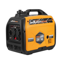 Генератор інверторний БЕНЗИНОВИЙ MXR3800 (3,2 kW), однофазний, 220V, 50Hz, об'єм бака 4л, ручний запуск Генератор інверторний БЕНЗИНОВИЙ MXR3800 (3,2 kW), однофазний, 220V, 50Hz, об'єм бака 4л, ручний запуск