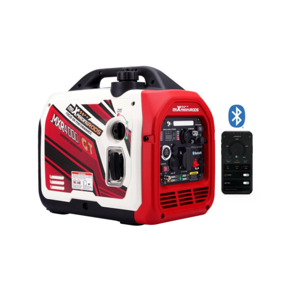 Генератор инверторный бензин/газ MXR4000GT 3.2 кВт для резервного электроснабжения дома и кемпинга с дистанционным запуском Bluetooth Генератор инверторный бензин/газ MXR4000GT 3.2 кВт для резервного электроснабжения дома и кемпинга с дистанционным запуском Bluetooth