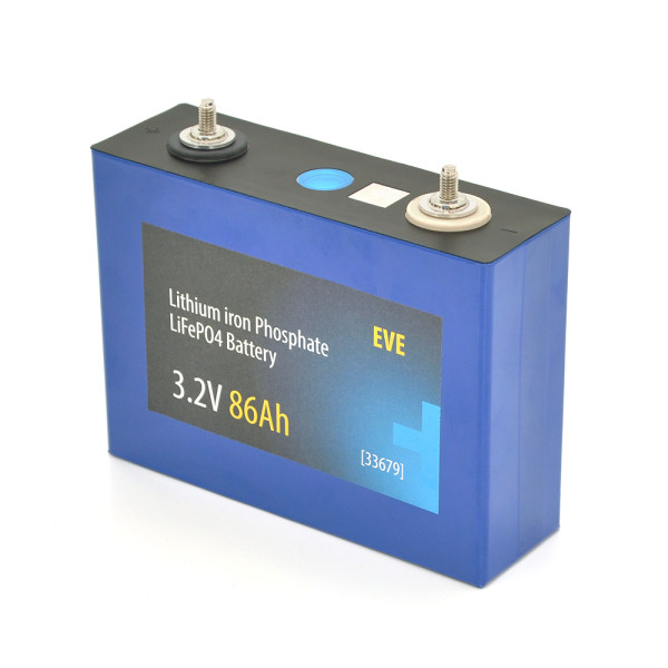 Осередок для збирання LiFePo4 акумулятора EVE 3.2V 86AH, універсальний елемент для сонячних систем та електротранспорту (158х48х115(134) мм) Осередок для збирання LiFePo4 акумулятора EVE 3.2V 86AH, універсальний елемент для сонячних систем та електротранспорту (158х48х115(134) мм)