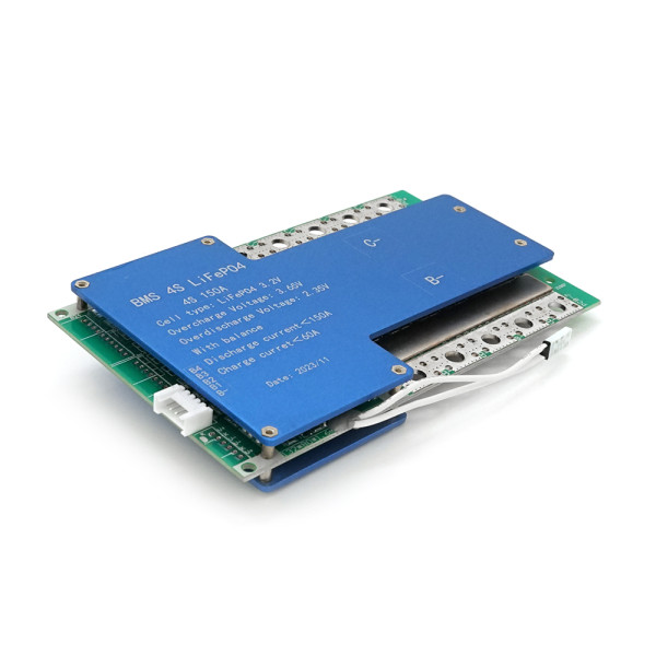BMS плата Changfa LiFePO4 14.6V 4S 150A для керування батареєю з контролем температури, розмір 132x80x10 мм BMS плата Changfa LiFePO4 14.6V 4S 150A для керування батареєю з контролем температури, розмір 132x80x10 мм
