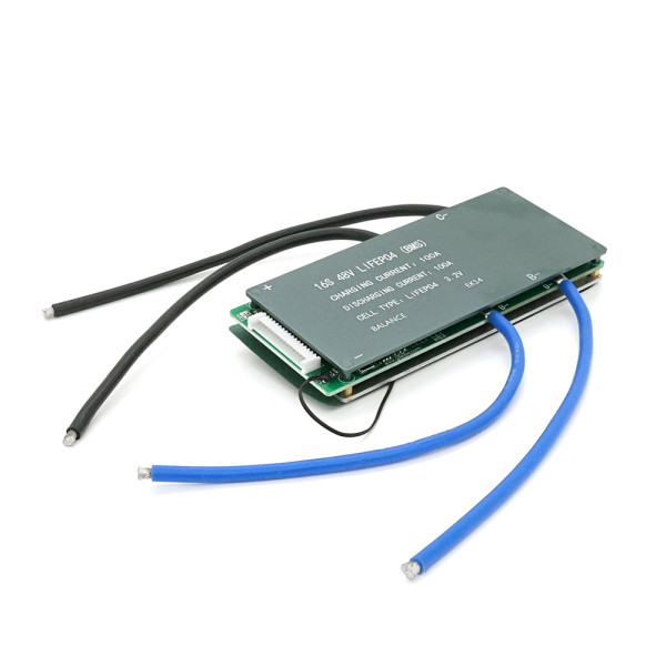 BMS плата Leiba LiFePo4 48V 16S 100A з алюмінієвим радіатором для систем зберігання енергії літій-залізо-фосфату