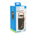 Powerbank ACL PW-142 40000mAh, PD22.5W, 4xUSB+USB-C, 4 кабеля (USB/Micro/Type-C/Lighting), фонарик, 0.85 кг, чёрный/белый, коробка Powerbank ACL PW-142 40000mAh, PD22.5W, 4xUSB+USB-C, 4 кабеля (USB/Micro/Type-C/Lighting), фонарик, 0.85 кг, чёрный/белый, коробка
