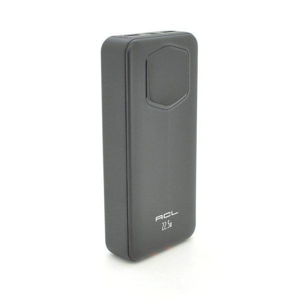Powerbank ACL PW-140 20000мА·ч, 22,5 Вт, Кабель Type-C + Lighting, 0,450 кг, Черный, Коробка Powerbank ACL PW-140 20000мА·ч, 22,5 Вт, Кабель Type-C + Lighting, 0,450 кг, Черный, Коробка