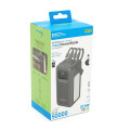 Powerbank ACL PW-131 50000mAh, 22.5W, 4xUSB, 4 кабелі (USB/Micro/Type-C/Lighting), Ліхтар, 1.08кг, Black, Box