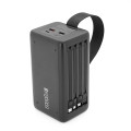Powerbank ACL PW-151 60000mAh, 22.5W, 2xUSB+USB-C, Ліхтар, 1.2кг, Black, Box