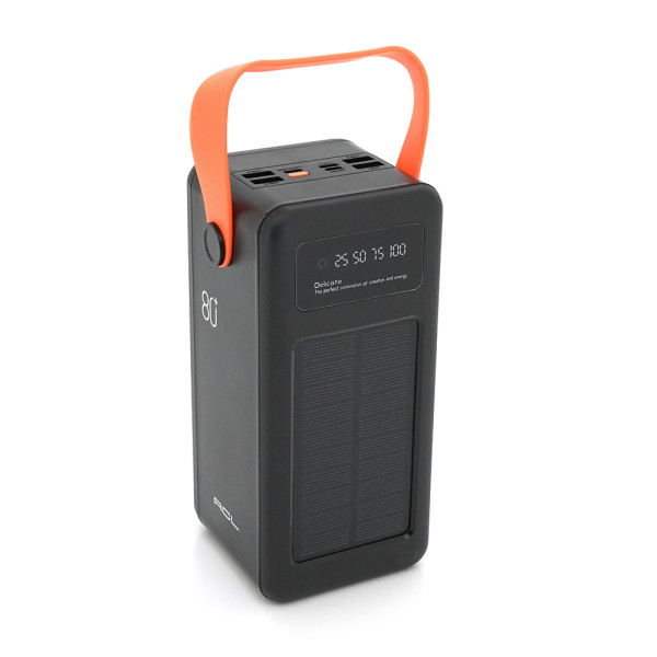 Повербанк ACL PW-53 80000mAh для зарядки устройств 4xUSB с солнечной панелью и фонариком черный/белый Повербанк ACL PW-53 80000mAh для зарядки устройств 4xUSB с солнечной панелью и фонариком черный/белый