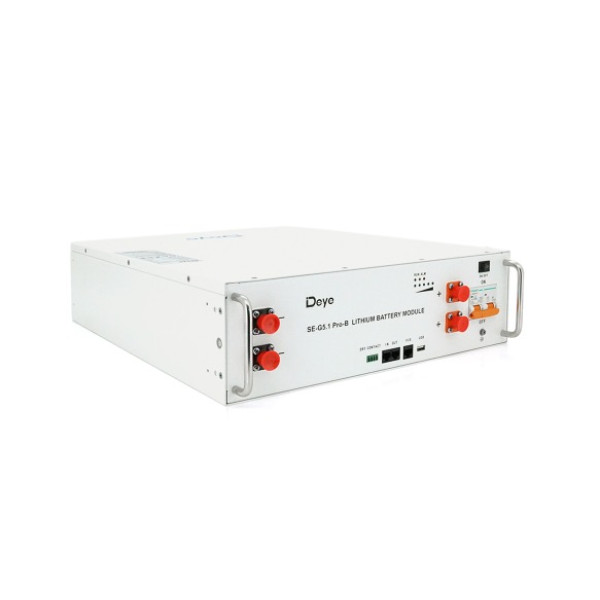 Акумуляторна батарея Deye LiFePO4 SE-G5.1 Pro-B 51,2В 100А·год для систем зберігання енергії та резервного живлення Акумуляторна батарея Deye LiFePO4 SE-G5.1 Pro-B 51,2В 100А·год для систем зберігання енергії та резервного живлення