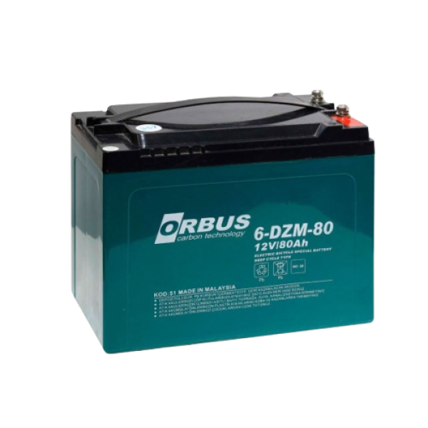 Аккумуляторная батарея ORBUS 6-DZM-80 12V 42Ah для электроскутеров и электровелосипедов Аккумуляторная батарея ORBUS 6-DZM-80 12V 42Ah для электроскутеров и электровелосипедов