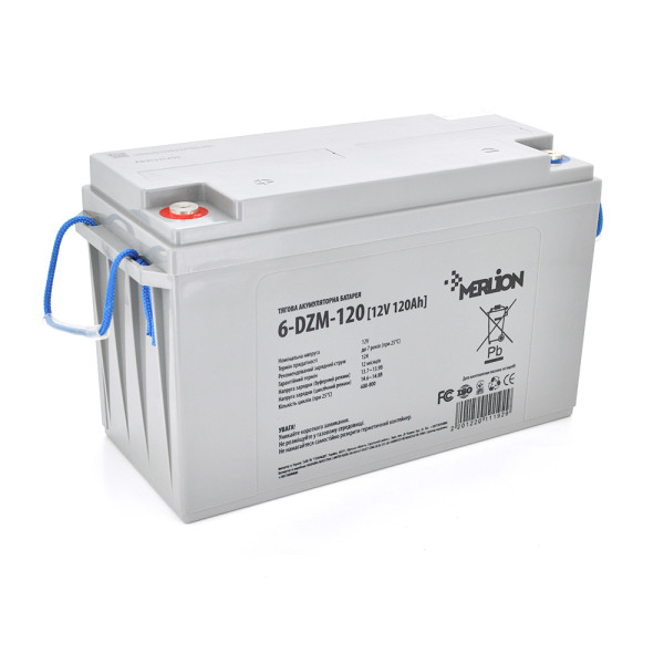 Акумуляторна батарея AGM 6-DZM-120 12V 120Ah М8 для навантажувачів, візків, штабелерів, човнів та джерел безперебійного живлення Акумуляторна батарея AGM 6-DZM-120 12V 120Ah М8 для навантажувачів, візків, штабелерів, човнів та джерел безперебійного живлення