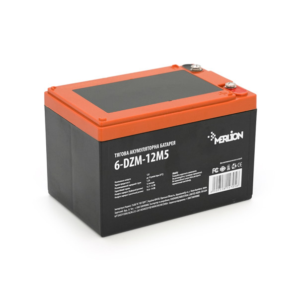 Тягова акумуляторна батарея AGM 6-DZM-12 12V 12Ah M5 для електровелосипеда, електроскутера, електровізка та вантажопідйомного обладнання Тягова акумуляторна батарея AGM 6-DZM-12 12V 12Ah M5 для електровелосипеда, електроскутера, електровізка та вантажопідйомного обладнання