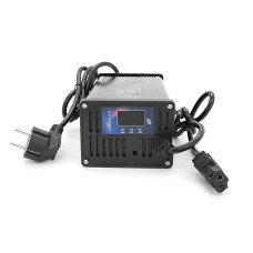 Зарядний пристрій для акумуляторів LiFePo4 72V(87,6V),24S,8A,штекер Triangle plug (T-tipe/IEC/C13 N+L-), з індикацією,BOX