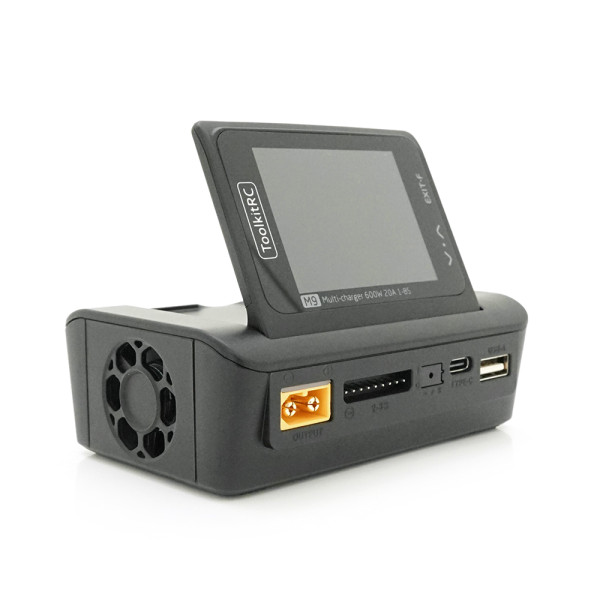 Зарядное устройство ToolkitRC M9 600Вт для LiPo, LiHv, Li-ion, NiMh, LiFe, Pb, USB, XT60, вход 7-35В, легкий 235г, без блока питания Зарядное устройство ToolkitRC M9 600Вт для LiPo, LiHv, Li-ion, NiMh, LiFe, Pb, USB, XT60, вход 7-35В, легкий 235г, без блока питания