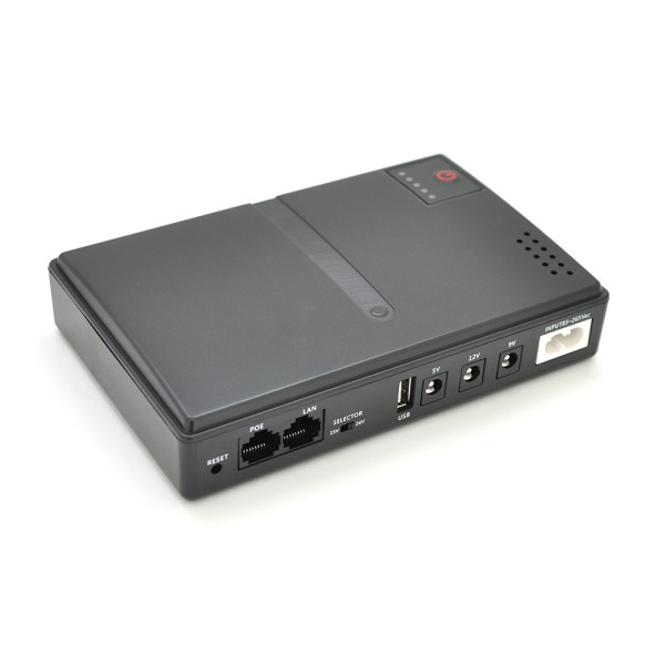 ИБП UPS-18W DC1018P YT45454 для роутеров и сетевого оборудования, резервное питание 5/9/12V 1A, 12800mAh, съемные аккумуляторы, черный, BOX ИБП UPS-18W DC1018P YT45454 для роутеров и сетевого оборудования, резервное питание 5/9/12V 1A, 12800mAh, съемные аккумуляторы, черный, BOX