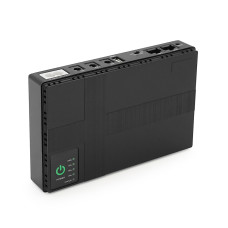 ИБП UPS-18W DC1018P YT44905 блок питания для маршрутизаторов, коммутаторов, PON и POE-устройств 5/9/12В 1А 10400мА·ч черный BOX