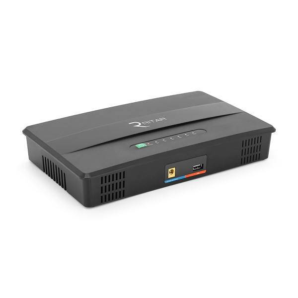 ДБЖ Green Wave-Ritar EcoPlus8100L-100W для роутерів/комутаторів/PON/POE, 5V/USB-2A, 12V/8A, 19V/5A, (16000mAh), Black, BOX, Q10 ДБЖ Green Wave-Ritar EcoPlus8100L-100W для роутерів/комутаторів/PON/POE, 5V/USB-2A, 12V/8A, 19V/5A, (16000mAh), Black, BOX, Q10
