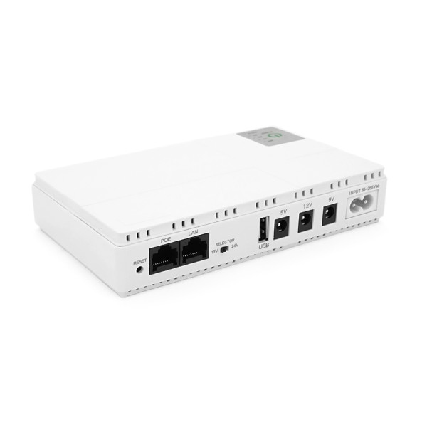 ДБЖ для роутерів/комутаторів DC1018P, 18W, Output: USB-5V, DC-5V/9V/12V, POE-15/24V, 1/2A, Li-ion 10400mAh, 160х105х32мм, 385 грам, 385 грам, ДБЖ для роутерів/комутаторів DC1018P, 18W, Output: USB-5V, DC-5V/9V/12V, POE-15/24V, 1/2A, Li-ion 10400mAh, 160х105х32мм, 385 грам, 385 грам,