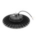 Потолочный промышленный светильник Ritar 300W, 6500K, 220V. IP65, 30000lm, RA >80, Φ362*35 мм, Черный