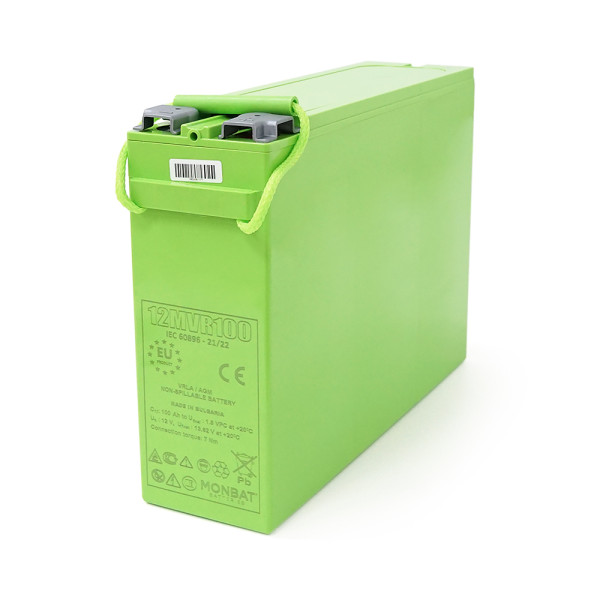 Акумуляторная батарея AGM MONBAT FRONT TERMINAL 12MVR100 12V 100Ah для ИБП и телекоммуникационного оборудования Акумуляторная батарея AGM MONBAT FRONT TERMINAL 12MVR100 12V 100Ah для ИБП и телекоммуникационного оборудования