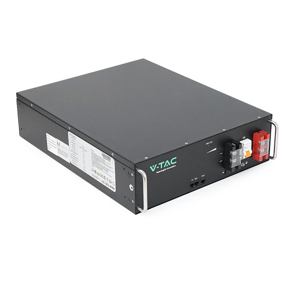 Аккумуляторная батарея рековая LiFePO4 V-TAC VT-51201-B 5,12 кВт·ч 100 А·ч для систем бесперебойного питания Аккумуляторная батарея рековая LiFePO4 V-TAC VT-51201-B 5,12 кВт·ч 100 А·ч для систем бесперебойного питания