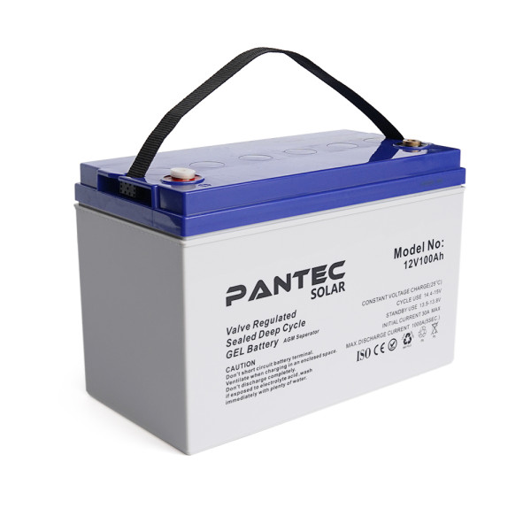 Акумуляторна батарея PANTEC 100-12 GEL 12V 100Ah для сонячних панелей та систем резервного живлення Акумуляторна батарея PANTEC 100-12 GEL 12V 100Ah для сонячних панелей та систем резервного живлення
