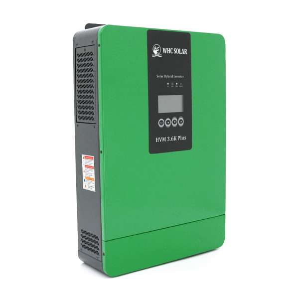 Гибридный инвертор HVM-3.6KW PLUS 3600W 24V для солнечных энергосистем с MPPT контроллером и оптимизацией работы аккумуляторов Гибридный инвертор HVM-3.6KW PLUS 3600W 24V для солнечных энергосистем с MPPT контроллером и оптимизацией работы аккумуляторов