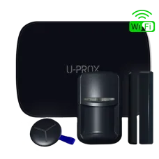 Комплект бездротової охоронної сигналізації U-Prox MP WiFi S Black для надійного контролю та захисту вашого дому з датчиком руху та магнітоконтактним сповіщувачем