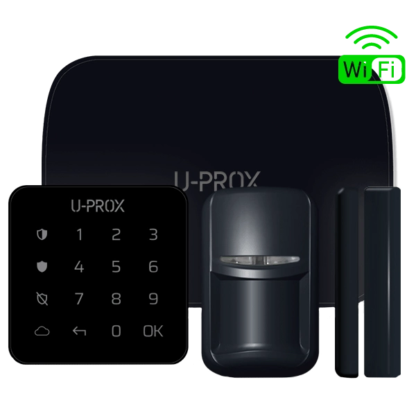 Комплект бездротової охоронної сигналізації U-Prox MP WiFi kit Black Комплект бездротової охоронної сигналізації U-Prox MP WiFi kit Black
