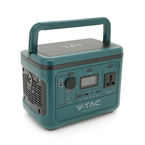 Портативная электростанция V-TAC VT-606 500W LiFePO4 для автономного питания оборудования и резервного электроснабжения Портативная электростанция V-TAC VT-606 500W LiFePO4 для автономного питания оборудования и резервного электроснабжения