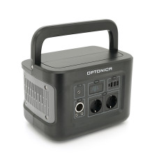 Зарядна станція Optonica B600-A1. Ємність 512Wt/h, Потужність 600Вт. Out:2xAC230, 2хDC13.3V/10A, USB-3x5V/2.4A, Type-C 100W(PD), 290х210х204мм. 7.9кг
