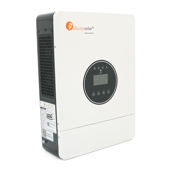 Гібридний інвертор Felicity IVEM4024-II 4KVA 230VAC 50/60Hz, 24V, MPPT-PV60-500V, струм заряду max-120A, RS232, CAN, RS485, Wi-Fi, 430*310*120 мм, 10.4 кг Гібридний інвертор Felicity IVEM4024-II 4KVA 230VAC 50/60Hz, 24V, MPPT-PV60-500V, струм заряду max-120A, RS232, CAN, RS485, Wi-Fi, 430*310*120 мм, 10.4 кг