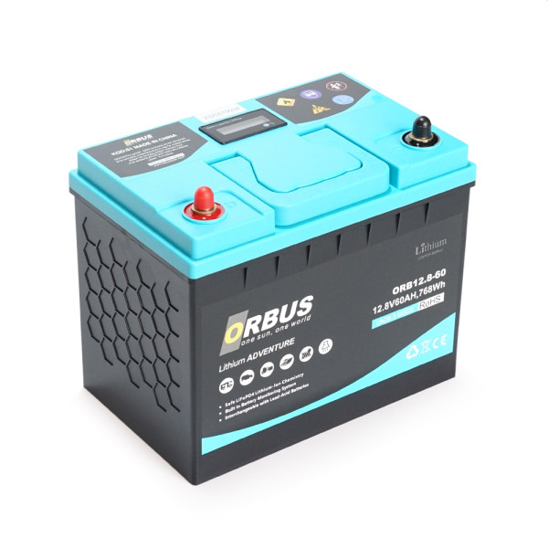 Акумуляторна батарея LiFePO4 12,8V 60Ah для сонячних енергосистем та UPS 260x168x210 мм, 8kg