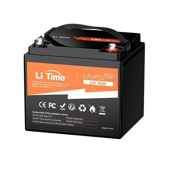 Акумуляторна батарея LiFePO4 Li-TIME 12,8V 50Ah 640Wh Q1 для сонячних систем і автономного живлення Акумуляторна батарея LiFePO4 Li-TIME 12,8V 50Ah 640Wh Q1 для сонячних систем і автономного живлення