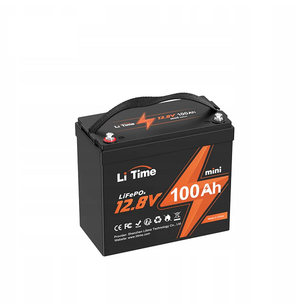 Аккумуляторная батарея LiFePO4 Li-TIME 12.8 100Ач 1280Wh(100/100A), MINI-16-A60, M8, до 6000 циклів, 200*258*168mm Аккумуляторная батарея LiFePO4 Li-TIME 12.8 100Ач 1280Wh(100/100A), MINI-16-A60, M8, до 6000 циклів, 200*258*168mm