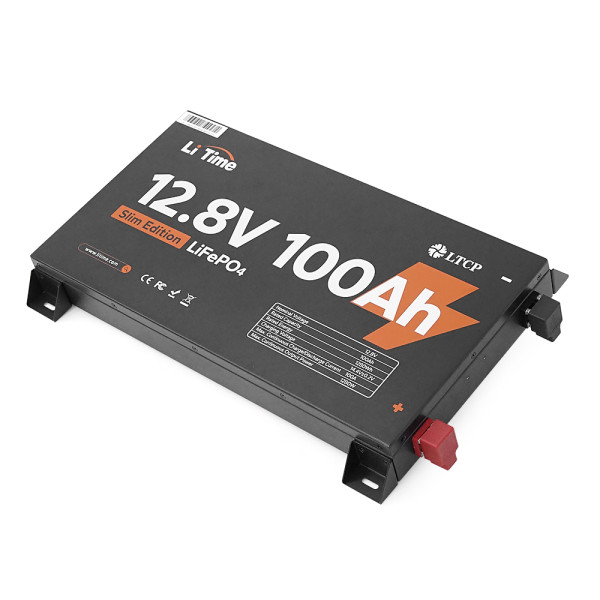Аккумуляторная батарея LiFePO4 Li-TIME 12.8V 100Ач 1280Wh, BMS 100A, METAL CASE, до 6000 циклів Аккумуляторная батарея LiFePO4 Li-TIME 12.8V 100Ач 1280Wh, BMS 100A, METAL CASE, до 6000 циклів