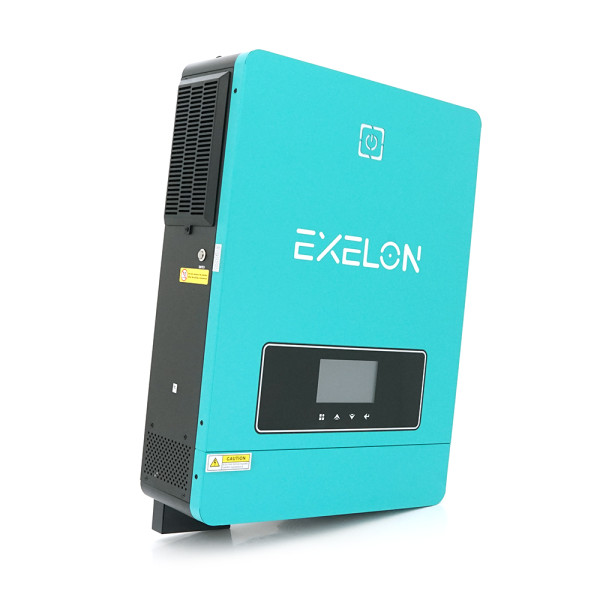 Гібридний інвертор 10.2 KVA Exelon EMAX PRO для автономних та резервних електросистем, 8000W, MPPT, 48V, заряд 0-160A, компактний та легкий