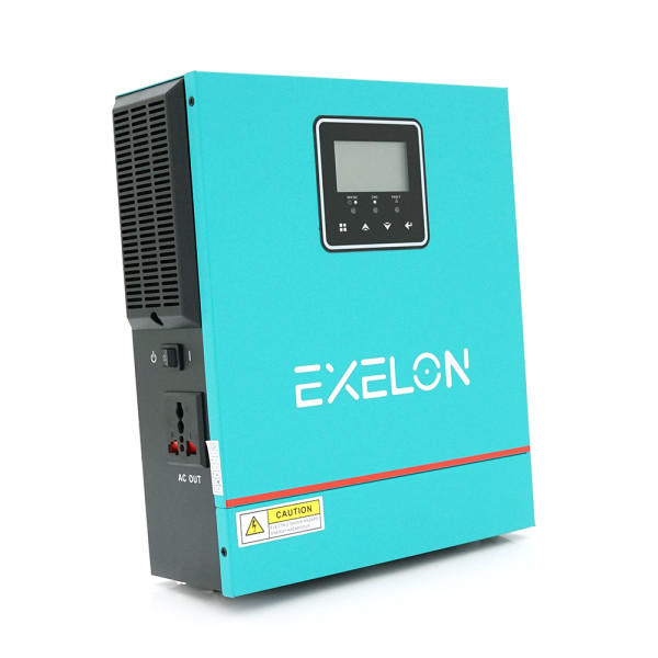 Інвертор Exelon EXS-1000/12, 1000VA, 12V, для автономного електроживлення, резервних систем, сонячних батарей, автомобілів, чиста синусоїда, 40A зарядження